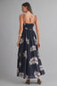Tropical Print Self Tie Cami Maxi Dress
