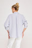 soft blue stripe long sleeve button down shirt