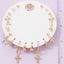 Ten Piece Assorted Cz Cross Earrings Set