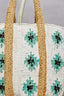 Floral Cotton Weave Tote Bag