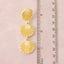 Triple Sea Shell Linked Dangle Earrings