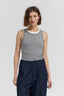 Grey Melange Binding Tank Top