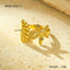 Ocean Starfish Shell Stainless Steel Ring_CWMM12421