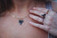 18k Gold Filled Paperclip Chain Shark Tooth Necklace