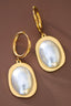 18K Gold Plated Waterproof Stainless Steel Drop Earrings - 7586