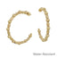 Gold Beaded Hoop Earring