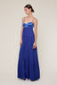 ELEGANT SILKY SLEEVELESS BRA TOP MAXI DRESS