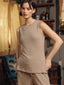 Metallic Knit Pants