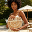 Handmade Faux Straw Handle Bag