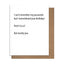 Passwords - Funny Birthday Card
