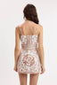 IVY MANTRA PATTERN TILE BORDER MINI DRESS