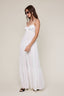 ELEGANT SILKY SLEEVELESS BRA TOP MAXI DRESS