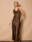 Satin Twisted Strap Maxi