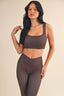 Polka Dot Ruched Bra Top