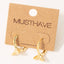 Fish Tail Huggie Earrings