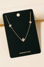 Cz Clover Charms Chain Necklace