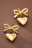 18K Gold Plated Waterproof Stainless Steel Drop Earrings - 7628