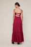 ELEGANT SILKY SLEEVELESS BRA TOP MAXI DRESS