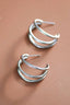Tarnish-Resistant Waterproof Stainless Steel Hoop Earrings - 7133