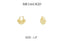 Gold Shell Huggie Earring