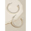 Solid Coiled Metallic Hoop Earrings