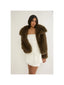 Shawl Faux Fur Coat
