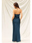 Satin Strapless Maxi Dress