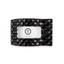 Flat Rectangle Hair Clip | Medium | Jet Black Quilted