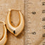 Long Pointed Oval Latch Hoop Earrings