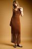 D3519   NET PATTERN ON BOTTOM KNITTED DRESS