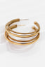 18K Gold Plated Waterproof Stainless Steel Hoop Earrings - 7132