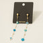 Flower Bead Dangle Earrings