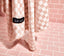 Extra Large Quick-Dry Hair Towel Wrap- Terracotta Checker