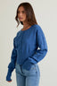 Blue Hour Button Up Top