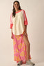 Blue Skies & Blossoms Maxi Skirt