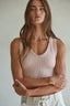 Rosy Ribbed Top