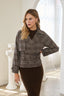 Plaid Cropped Trench Jacket