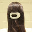 Flat Round Hair Clip | Medium | Butter Yellow