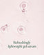 Lightweight gel serum with bubbles on a pink background