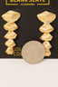 Gold Dipped Five Layered Shell Drop Earrings