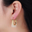 14K Gold Filled Clear Hoop Earrings