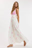 BOW FLORAL HALTER TIE OPEN BACK MAXI DRESS