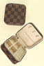Checker Pattern PU Leather Jewelry Box