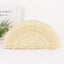 Semicircle Woven Straw Clutch