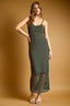 D3519   NET PATTERN ON BOTTOM KNITTED DRESS