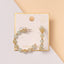 Gold Dipped Marble Beaded Earrings