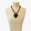 Chunky Tortoise Bead Heart Necklace