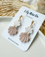 Two Tier Shells Clay Earrings