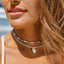 Mademoishelle Seed Bead Shell Necklace