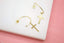 18K Gold Filled Cross Open Hoops Dangle Drop Stud Earrings
